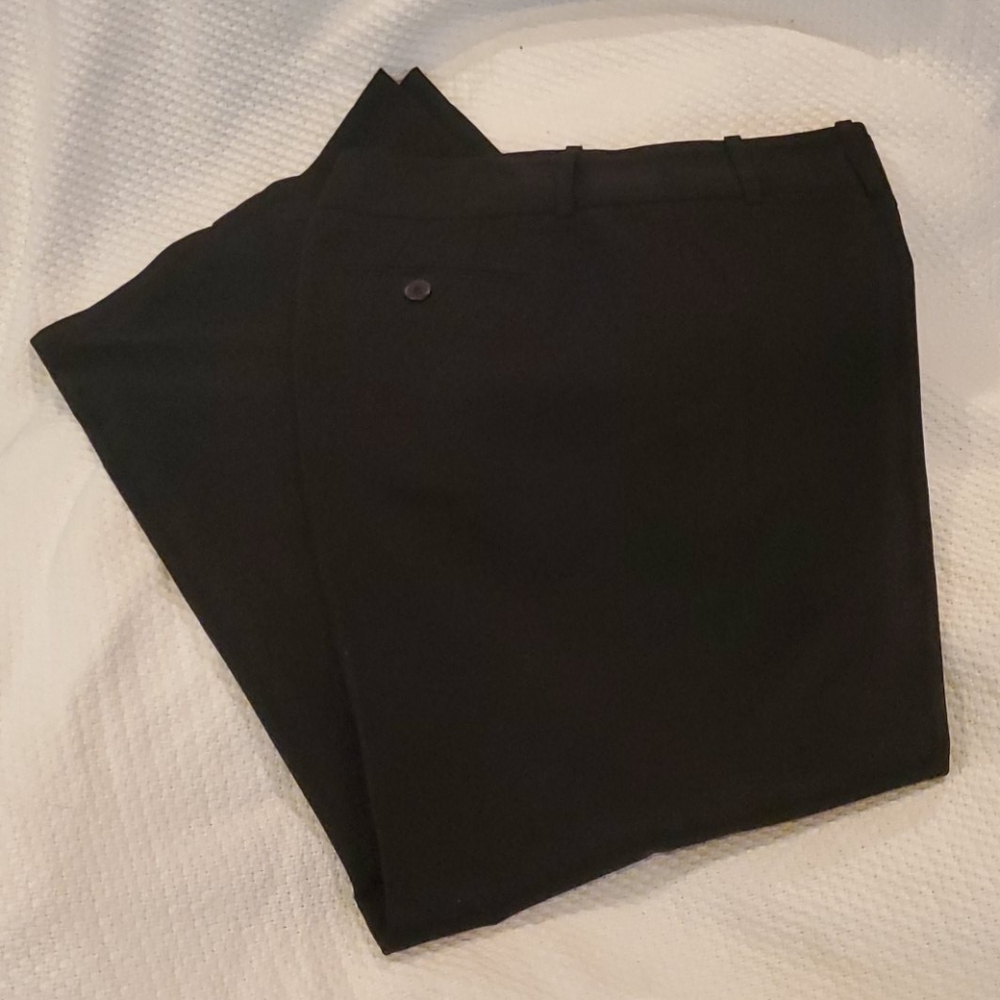 LOFT JULIE wide black slacks pants 8